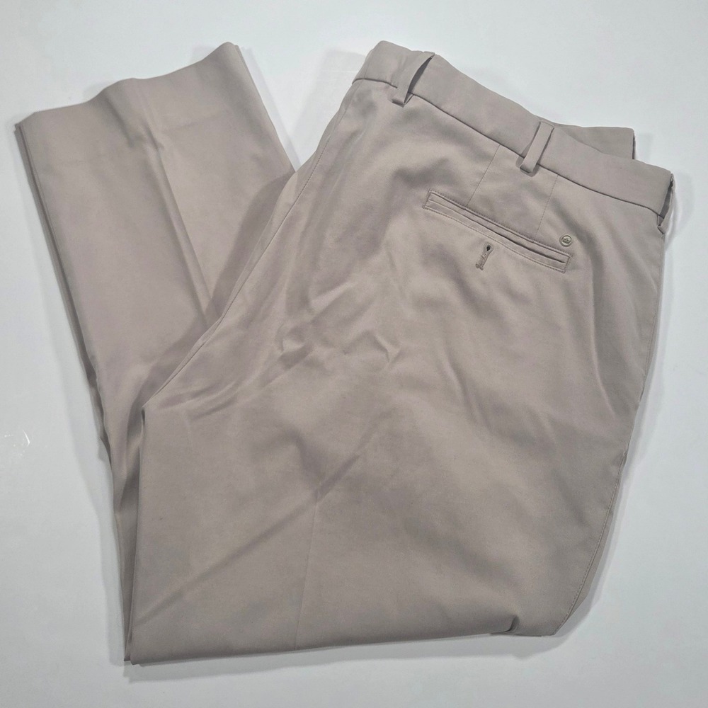 Peter Millar eb66 Classic Fit Pants Mens 44/27 Khaki Tan Performance Stretch